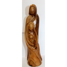 Olive Wood Holy Family Modern