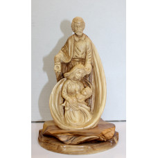 Olive Wood Holy Family Artistic