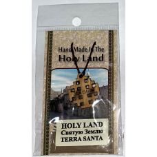 Olive Wood Holy Land Cross Pendent