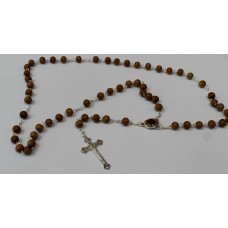 Olive Wood Round Rosary