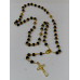Black Crystal Gold Plated Rosary